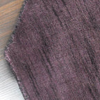 Hand Knotted Loom Wool ECO-Friendly Area Rugs - 8'x8', Octagon, Purple Color, Solid Plain Design, High Pile Thick Handmade Anti Skid Area Rugs for Living Room, Bed Room (L00111)