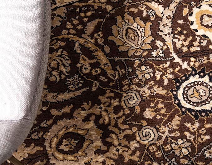 Unique Loom Espahan Collection Area Rug - Cape Cod (2' 2" x 8' 2" Runner, Brown/ Beige)