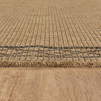 Easy Jute Rugs 5x7 Frame Natural Color Living Room Indoor Outdoor Area Rug for Patio and Kitchen Rug High Traffic Washable Easy to Clean Solid Boho Woven Design Carpet (5 x 7)