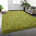 Large Shag Area Rugs 6 x 9, Plush Fuzzy Rugs for Living Room, Ultra Soft Fluffy Furry Rug for Bedroom, Indoor Carpet Nursery Rugs for Kids Room Home Decor, Green