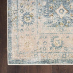 Nourison Home Astra Machine Washable 8' x 10' Teal Beige Area Rug