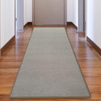 Custom Made Runner Rug Low Pile with Rubber Backing for Kitchen Foyer Hallway Entry Choose Your Length Size 31 Inch Wide Solid and Plain Beige Color (3 feet x 31 Inch)