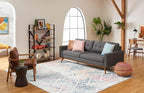 SAFAVIEH Area Rug 9x12 - Tulum Collection - Large - Ivory & Blue, Moroccan Boho Tribal Design, Non-Shedding & Easy to Clean, Ideal for Living Room, Bedroom, Dining Space (TUL272C)