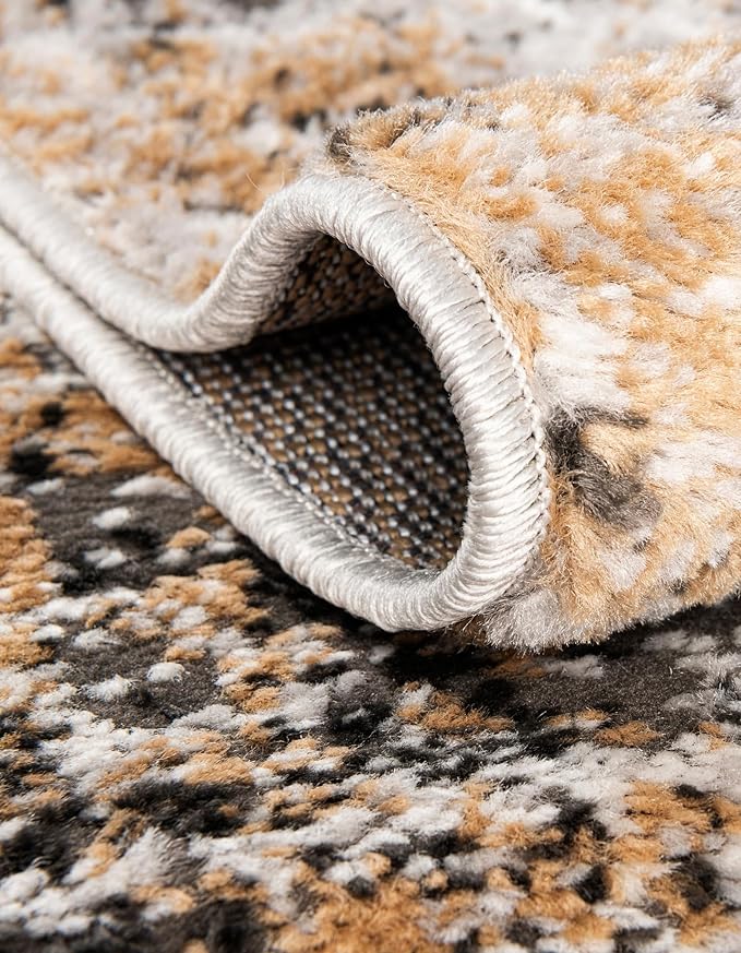 Rugs.com Leipzig Collection Rug – 10x14 Beige Low-Pile Rug Perfect for Living Rooms, Large Dining Rooms, Open Floorplans