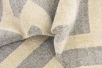Unique Loom Athens Collection Classic Geometric Modern Border Design Area Rug (8' 0 x 8' 0 Square, Gray/ Beige)