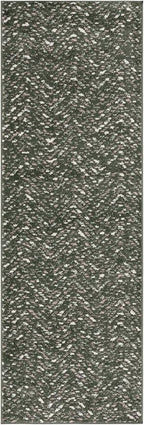 SAFAVIEH Adirondack Collection Runner Rug - 2'6" x 8', Green & Ivory, Geometric Design, Ideal for High Traffic Areas in Entryway, Kitchen & Bathroom (ADR104Y-28)