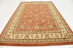Unique Loom Voyage Collection Traditional Oriental Classic Intricate Design Area Rug (7' 0 x 10' 0 Rectangular, Terracotta/Ivory)