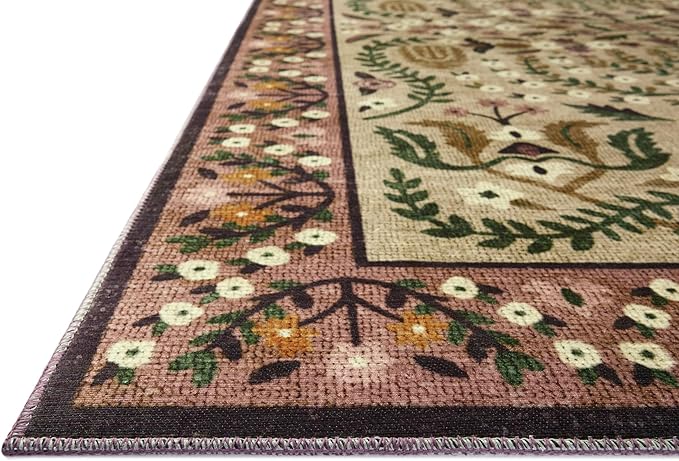 Loloi Rifle Paper Co. Canopy Collection CNP-03 Aubergine 2'-0" x 3'-0" Accent Rug