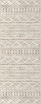 KUTA Moroccan Runner Rug 2x6 Non-Slip Vintage Beige Boho Hallway Kitchen Rugs Ultra Soft Print Distressed Geometric Runners for Hallways, Entryway Bedroom Laundry