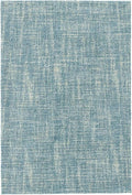 Dash and Albert Crosshatch Wool Area Rug - 2.5' x 8' Runner Aegean Solid Hand Micro Hooked Accent Rug - Durable, High Traffic Areas Bedroom, Hallway, Stairs