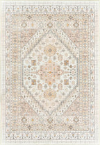 zesthome 6x9 Area Rug, Super Soft Washable Rugs for Living Room, Non-Slip Stain Resistant Vintage Rugs, Ultra-Thin Large Area Rugs