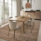 RUGSREAL 5x7 Living Room Area Rug Modern Solid Color Rug with Rubber Backing Large Bedroom Throw Carpet Indoor Washable Stain Resistant Dining Room Rug Contemporary Area Rug for Home Office, Taupe