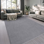 AROGAN 4x6 Feet Shag Area Rugs for Bedroom, Modern Washable Rugs for Living Room, Indoor Floor Carpet, Plush Memory Foam Bedside Rugs for Kids Girls Teens Room Low Pile Rug Decor, Grey