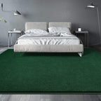Large Area Rugs for Living Room Bedroom, 4x6 Feet Dark Green Rug, Minimalist Modern Shag Rug, Soft Thick Memory Foam Indoor Carpet, Non-Slip Washable Rug for Boys Girls Dorm Nursery Room Home Decor