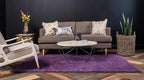 Unique Loom Solo Collection Area Rug - Calabasas (5' 3" x 7' 7" Rectangle, Violet)