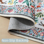 Rugcomf Entryway Rug 2x3 Rug Door Mat Indoor Entrance Washable Rug Small Non-Slip Low Pile Throw Rugs for Entryway, Kitchen, Front Door Indoor Entrance, Entry(Colorful)