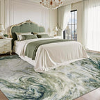 9x12 Area Rugs for Living Room, Modern Abstract Rug for Bedroom, Contemporary Machine Washable Rug, Large Stain Resistant Carpet for Dining Room Playroom Nursery Room, Pet & Kids Friendly