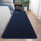 Runner Rug for Hallway, 2x8 Feet Non-Slip Washable Navy Blue Long Area Rug Runners for Hallways Bedroom, Soft Modern Comfy Memory Foam Runner Rugs Indoor Carpet for Kitchen Entrance Living Room