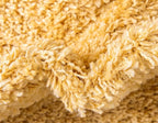Unique Loom Davos Shag Collection Area Rug - Solid (10' x 13' 1" Rectangle, Sun Yellow)