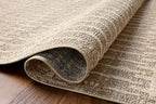 Loloi Amber Lewis Bexley Collection BEX-02 Taupe/Natural 11'-6" x 15' Area Rug Neutral, Textured, Living, Bedroom, Dining, Carpet