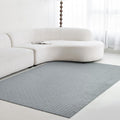 Faux Cashmere Area Rug - 5x7 Modern Low Pile Non-Slip Carpet for Living Room Bedroom, Gray