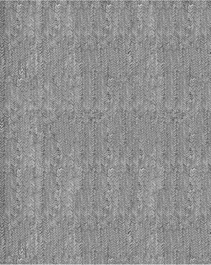 Eleisa Modern Vintage 9x12 Herringbone Chevron Area Rug, Non-Slip Stain Resistant Washable Rug, Light Grey Large Rug for Living Room, Farmhouse Carpet for Bedroom, Kitchen, Dining Room, Home Office