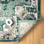 LUXE WEAVERS Moroccan Green 6x9 Medallion Area Rug for Living Rooms