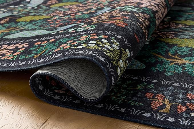 Loloi Rifle Paper Co. Canopy Collection CNP-05 Charcoal 6'-0" x 9'-0" Area Rug