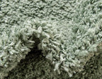 Unique Loom Davos Shag Collection Area Rug - Solid (7' 1" Square, Sage)