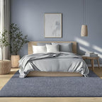 AROGAN Washable 2x8 Runner Rug for Hallway, Long Runner Rugs wtih Soft Memory Foam for Bedroom, Non Slip Backing Carpet Runners for Hallways, Kitchen, Bathroom, Entryway Home Decor, Navy Blue