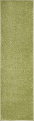 Nourison Home Nourison Essentials Green 2' x 6' Area Rug - Easy Clean, Non Shedding, Bed Room, Living Room, Dining Room, Kitchen (6' Runner)