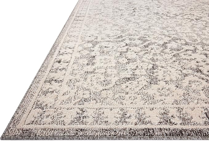 Loloi Magnolia Home by Joanna Gaines Gigi Collection GIG-01 Grey/Ivory 2'-7" x 7'-6" Runner Rug