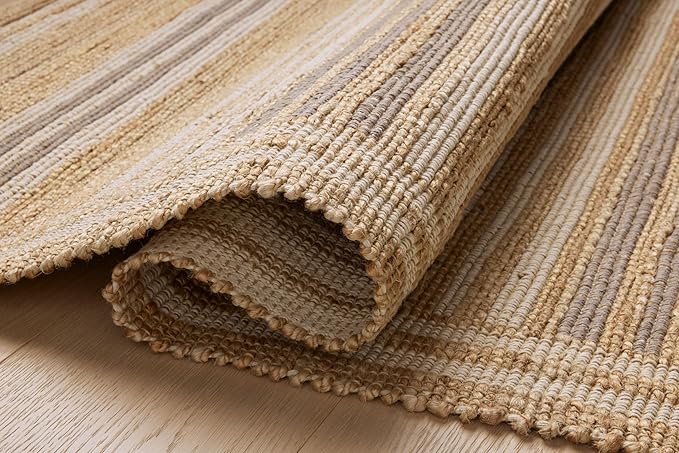 Loloi Chris Loves Julia Judy Collection JUD-03 Natural/Dove 9'-3" x 13' Area Rug