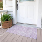 Addison Rugs Chantille ACN591 Purple 1'8" x 2'6" Indoor Outdoor Area Rug, Easy Clean, Machine Washable, Non Shedding, Bedroom, Living Room, Dining Room, Kitchen, Patio Rug