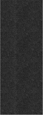 Ottomanson Commercial Scrape Rib Entry Mat – Heavy Duty Ribbed Floor Mat for High Traffic – Non Slip Rubber Back, Waterproof – Indoor Outdoor Use for Offices, Schools, Lobbies, 2'7" x 16', Black