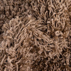 Unique Loom Solid Shag Collection Area Rug (3' 3" Round, Sandy Brown)