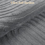 Pauwer 5x7 Washable Area Rugs for Living Room Modern Grey Solid Color Soft Fluffy Rugs for Bedroom Non Slip Boho Accent Indoor Mat Floor Carpet Cover for Kids Room Dining Room Kitchen Office