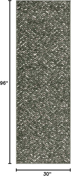 SAFAVIEH Adirondack Collection Runner Rug - 2'6" x 8', Green & Ivory, Geometric Design, Ideal for High Traffic Areas in Entryway, Kitchen & Bathroom (ADR104Y-28)