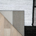 Rugshop Contemporary Modern Boxes for Home Office,Living Room,Bedroom,Kitchen Non Shedding Area Rug 2' x 3' Gray
