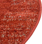 Rugs.com Angelica Collection Rug – 4 Ft Round Terracotta Medium Rug Perfect for Kitchens, Dining Rooms