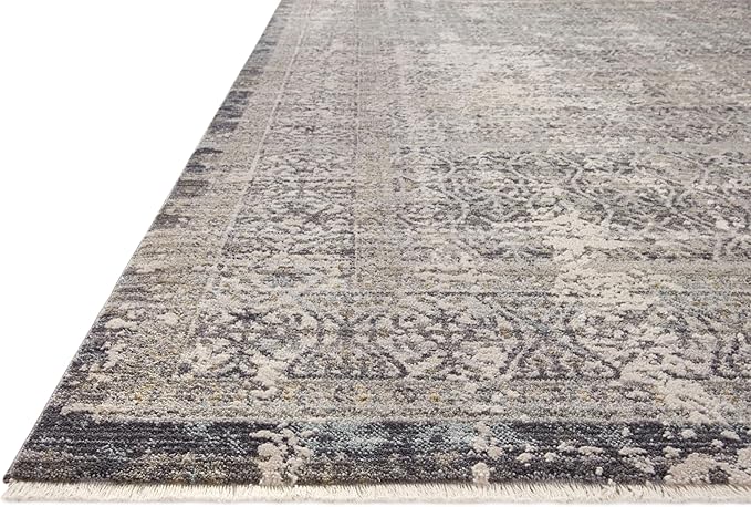 Loloi Amber Lewis Alie Collection ALE-04 Sky/Stone 2'-7'' x 10'-0'', .13'' Pile Height, Runner Rug