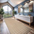 CAMILSON Modern Beige Non Slip Runner Rug 2x7 Ultra Soft High Pile Kitchen Rugs Non Skid Rubber Backing Durable & Easy to Clean Carpet for Entryway Bathroom Indoor Use (2 x 7 Beige)