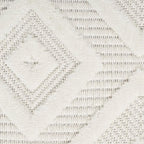 Nourison Home Versatile Ivory White 6' x 9' Oval Area Rug - Easy Clean, Non Shedding, Bed Room, Living Room, Dining Room, Kitchen (6' x 9' Oval)
