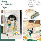 MUJOO Green Rug Boho Washable,6x9 Area Rugs for Living Room Bedroom Dining Room,Large Throw Floor Carpet Non Slip Soft Modern Abstract Sage Green