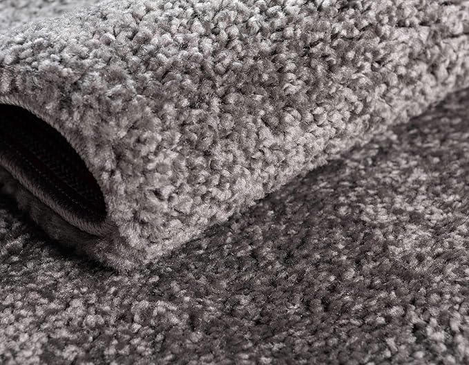 Unique Loom Solo Collection Area Rug - Calabasas (5' 3" x 7' 7" Rectangle, Gray)