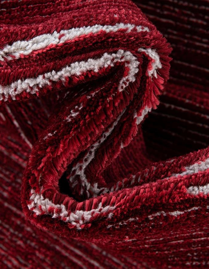 Unique Loom Finsbury Collection Area Rug - Kate (7' 10" x 10' Oval, Red)