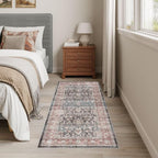 Dripex Tribal Washable Runner Rug-2x5 Non-Slip Non-Shedding Runners for Hallways Stain Resistant Kitchen Mat Laundry Entryway Carpet Runner for Doorway Entrance Bedroom Living Room Decor