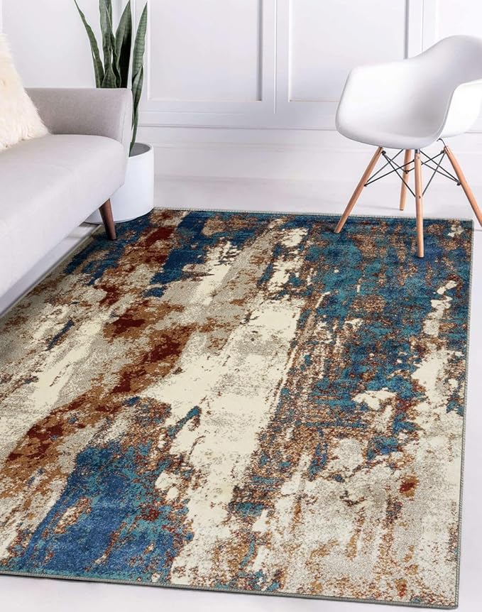 LUXE WEAVERS Lagos Collection Passion 5x7 Abstract Area Rug