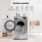 Amazon Basics Indoor Area Rug, 3D Bubble Washable Home Decor Carpet for Living Room, Bedroom, 2' W × 3' L, Grey
