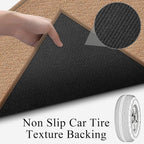 Rubber Runner Rug for Hallways Non Slip, Low Pile Long Laundry Room Mat Hall Jute Rug Runner Carpet Non Skid